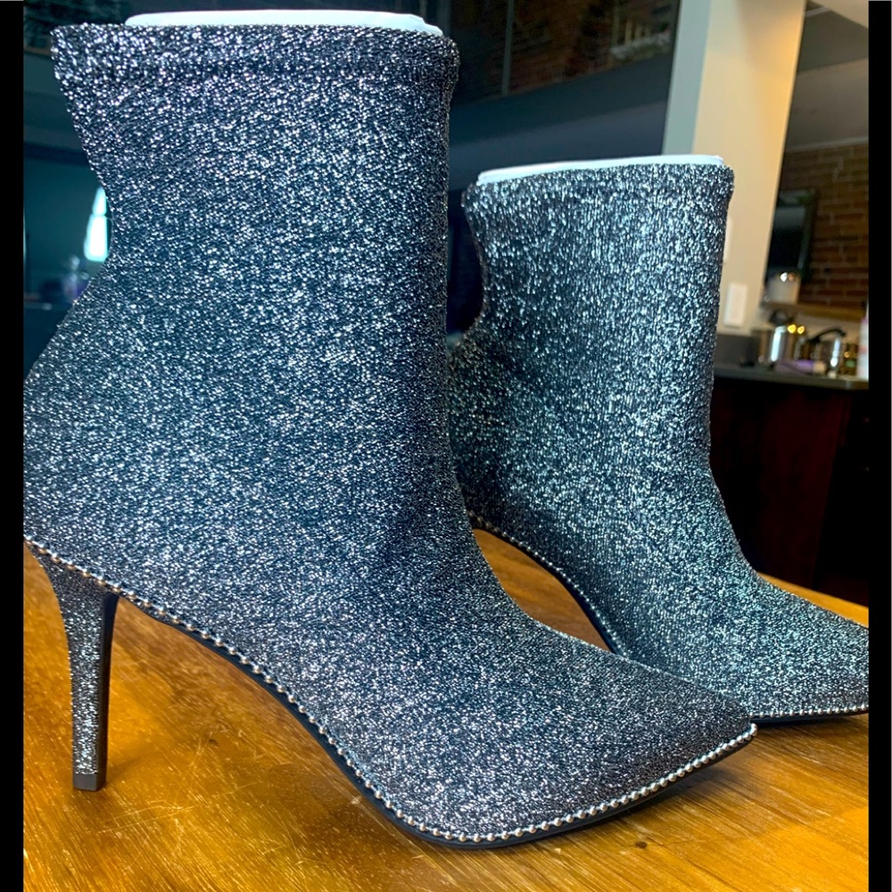 Coach Whitny Lurex Bootie - Silver